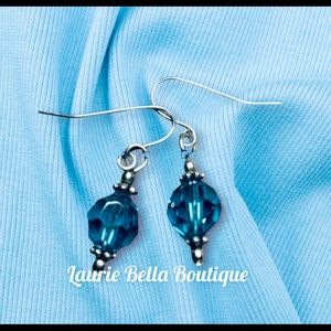 Blue Crystal Earrings